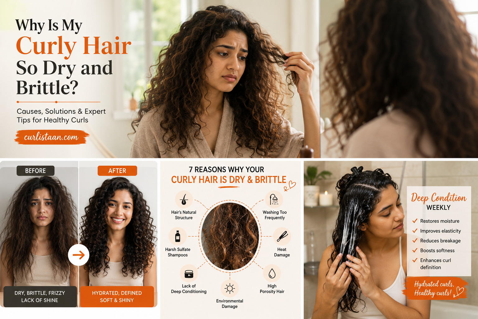 Signs Your Curly Hair Is Dry and Brittle